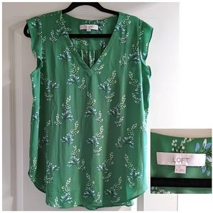 Spring Green Loft Blouse- Medium